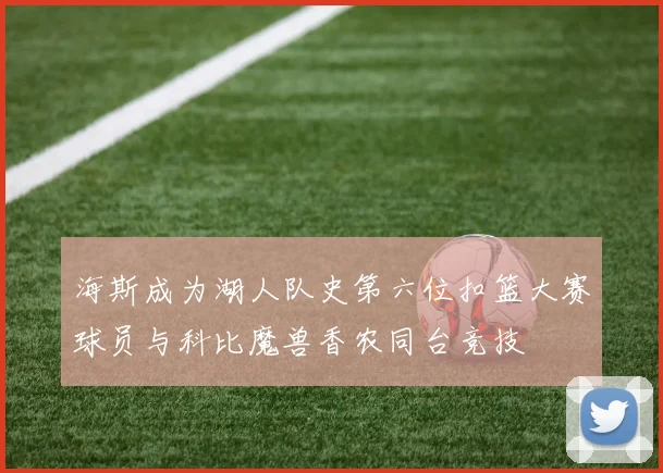 海斯成为湖人队史第六位扣篮大赛球员与科比魔兽香农同台竞技